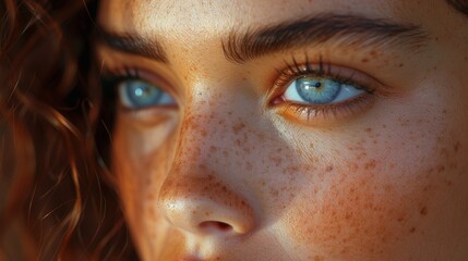 close up portrait of a woman