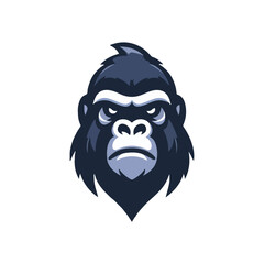 a cool gorilla mascot logo vector illustration