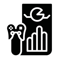 Game Analysis icon vector image. Can be used for Game Development.