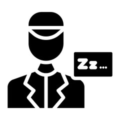 Crew Rest icon vector image. Can be used for Airline.