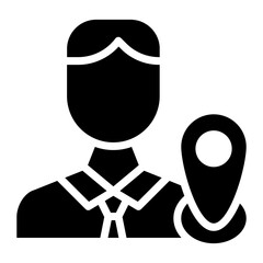 Local Passenger icon vector image. Can be used for Airline.