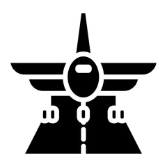 Landing icon vector image. Can be used for Airline.