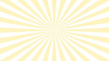 Yellow and white sunburst background