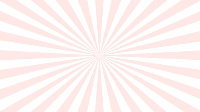 Pink and white sunburst background