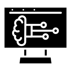 Cognitive Computing icon vector image. Can be used for Industry.