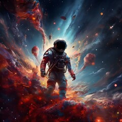 astronaut in space