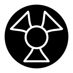 Radioactive icon vector image. Can be used for Industry.
