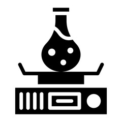 Magnetic Stirrer icon vector image. Can be used for Science.