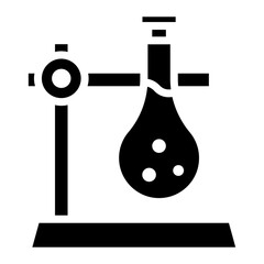 Retort Stand icon vector image. Can be used for Science.