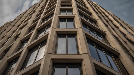 Fototapeta na wymiar AI generated illustration of an exterior of a modern building