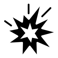 Explosion icon vector image. Can be used for Science Fiction.