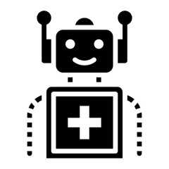 Obraz premium Robotic Nurse icon vector image. Can be used for Science Fiction.