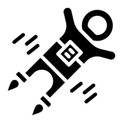 Astronaut Flying icon vector image. Can be used for Science Fiction.
