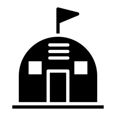 Bunker icon vector image. Can be used for Science Fiction.