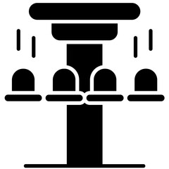 Drop Tower icon vector image. Can be used for Amusement Park.