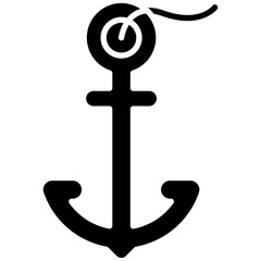 Anchor icon vector image. Can be used for Coastline.
