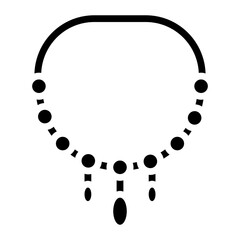 Naklejka premium Necklace icon vector image. Can be used for Luxury.