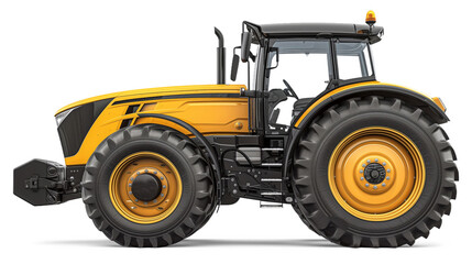 Tractor isolated from white or transparent background
