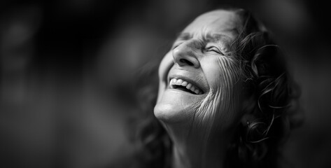 portrait of a woman, Highlight the beauty of human expression through a collection of candid shots capturing laughter, tears, and contemplation 