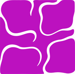 Decorative pattern illustration. Abstract square pattern hand drawing design element