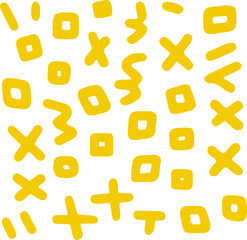 Decorative pattern illustration. Abstract square pattern hand drawing design element