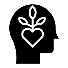 Mental Wellbeing icon vector image. Can be used for Psychology.