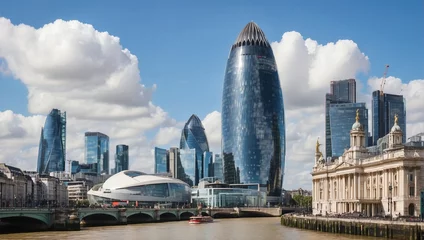 Gordijnen View of building architecture in london city   © Eman