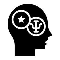 Popular Psychology icon vector image. Can be used for Psychology.