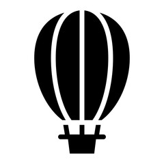 Hot Air Ballooning icon vector image. Can be used for Adventure.