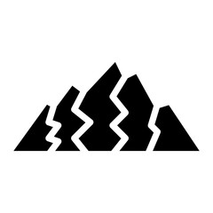 Mountain icon vector image. Can be used for Adventure.