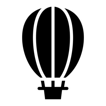 Hot Air Ballooning icon vector image. Can be used for Adventure.