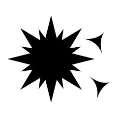 Sparkles icon vector image. Can be used for Carnival.