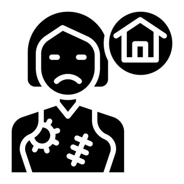 Homeless icon vector image. Can be used for Homeless.