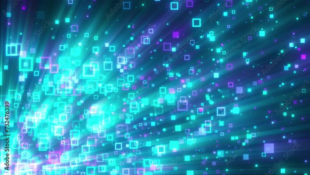 Poster digital backdrop with squares stroke. computer generated 3d render