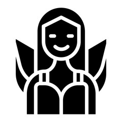 Fairy icon vector image. Can be used for Fairytale.