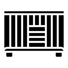 Playpen icon vector image. Can be used for Veterinary.