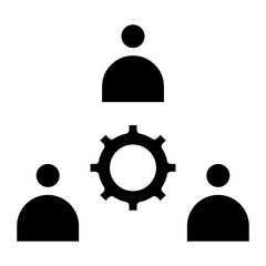 Company Meeting icon vector image. Can be used for Crisis Mangement.