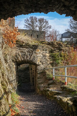 Entrance to the ruins of Rheinfels castle