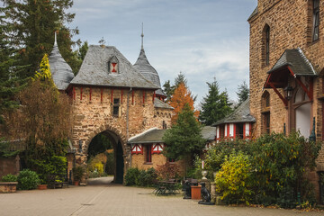 Fototapeta na wymiar One of the medieval castles in Germany