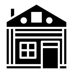 Farm House icon vector image. Can be used for Agriculture.