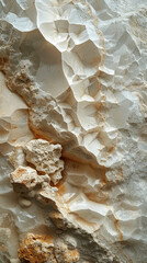 Illustration of natural material, white sandstone, soft background.