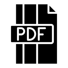 Pdf icon vector image. Can be used for Documents And Files.