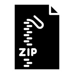 Zip icon vector image. Can be used for Documents And Files.