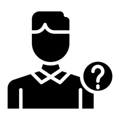 Missing Person icon vector image. Can be used for Crime Investigation.
