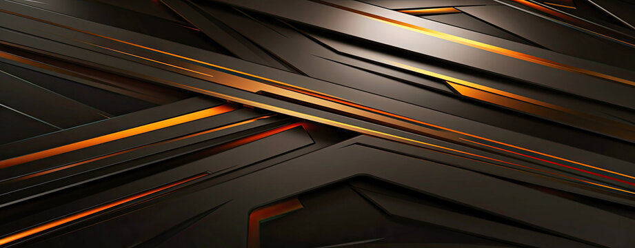 desktop wallpaper with gold stripes and black lines