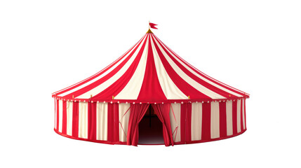 Circus tent isolated on transparent background - obrazy, fototapety, plakaty