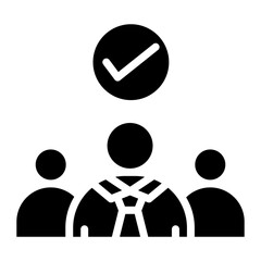 Candidate icon vector image. Can be used for Human Resource.