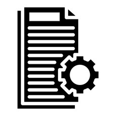 Obraz premium Documents Management icon vector image. Can be used for Human Resource.