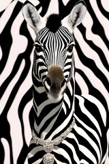 Fototapeta na wymiar zebra. generative ai