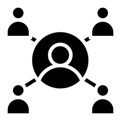 Team icon vector image. Can be used for Staff Management.